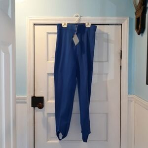 New with tags vintage  Y2K 1992 blue stirrup pants